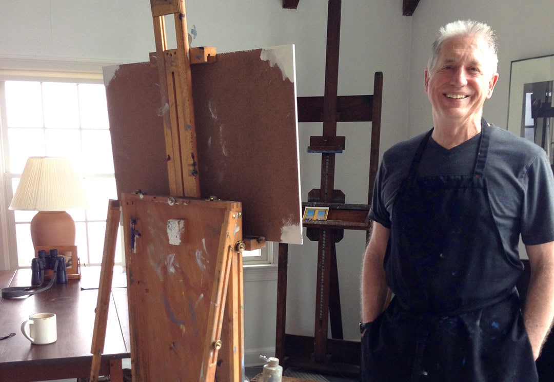 Artist Philip Koch in studio