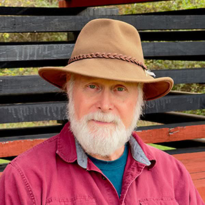 Head shot of poet Jim Peterson